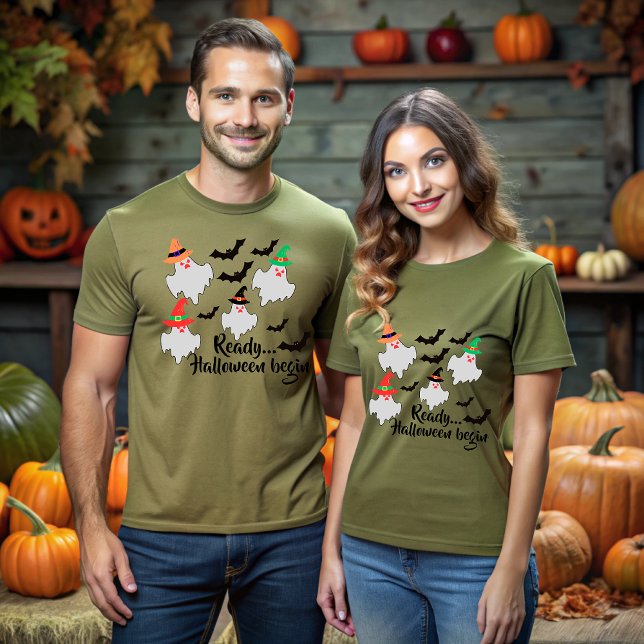 Camiseta "Ready, Halloween begins", (Subido por el creador)
