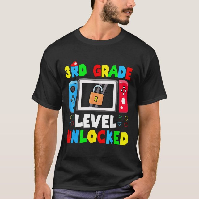 Camiseta Ready To 3rd Grade Gamer First Day Of School Boy G (Anverso)