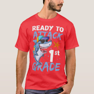 Camiseta Ready To Attack 1st Grade Apparel, Back To School