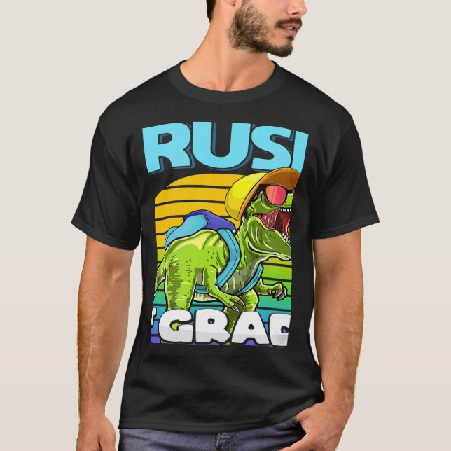 Camiseta Ready To Crush 1st Grade Dinosaur Back To School B (Anverso)