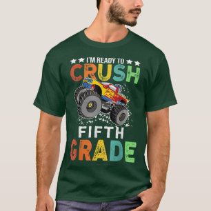 Camiseta Ready to Crush 5th Grade Monster Truck Boy Back to