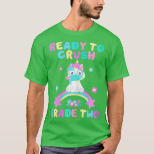 Camiseta Ready to Crush Grade 2 Back to School 2020 Unicorn