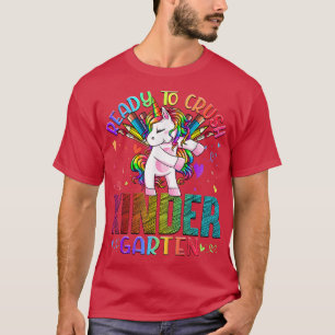 Camiseta Ready to Crush Kindergarten Back To School Unicorn