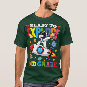 Camiseta Ready To Eplore 2nd Grade Back To School Astronomy