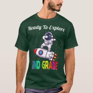 Camiseta Ready to Explore 2nd Grade Cute Dabbing Astronaut 