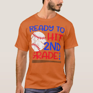 Camiseta Ready To Hit 2nd grade Baseball Second Grade back