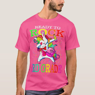 Camiseta Ready To Rock 3rd Grade Back To School Dabbing Uni