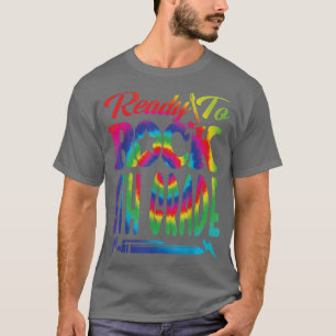 Camiseta Ready To Rock 6th Grade Back To School Tie Dye T-S