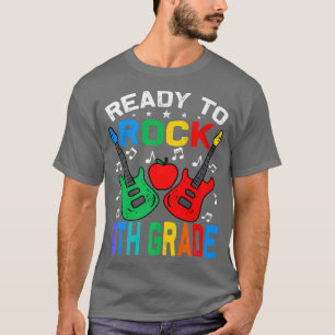 Camiseta Ready To Rock 9th Grade Back To School Guitar Prem