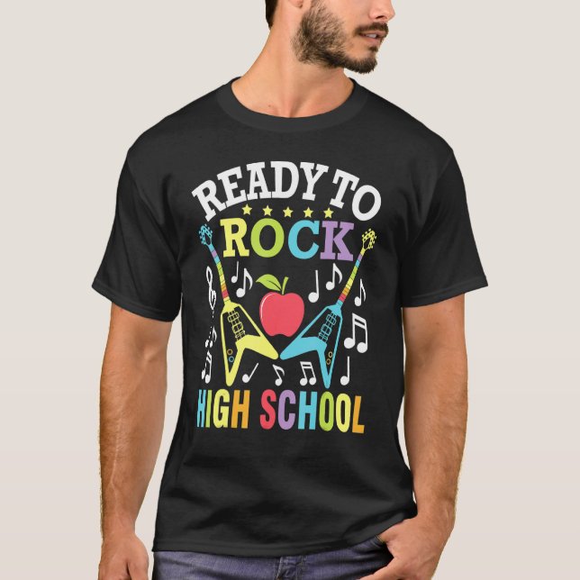Camiseta Ready To Rock High School Student Senior Back To S (Anverso)