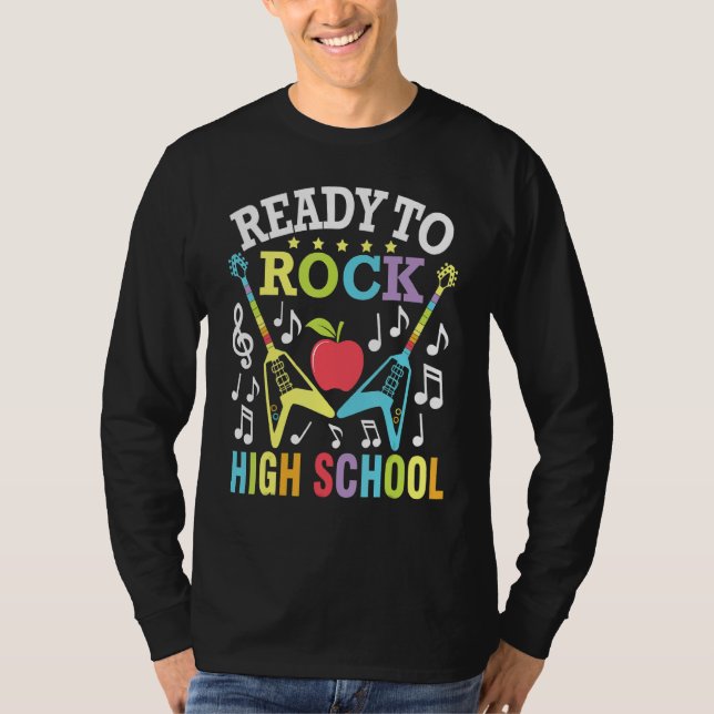 Camiseta Ready To Rock High School Student Senior Back To S (Anverso)
