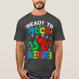 Camiseta Ready To Rock Kindergarten Back To School Guitar