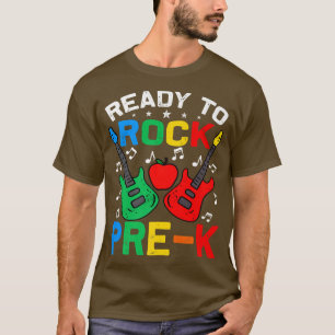 Camiseta Ready To Rock PreK Back To School Guitar Premium 
