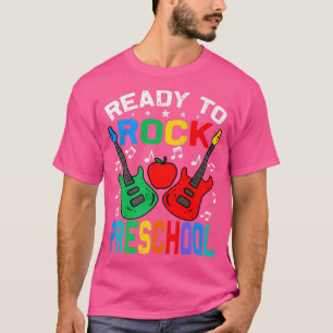 Camiseta Ready To Rock Preschool Back To School Guitar Prem