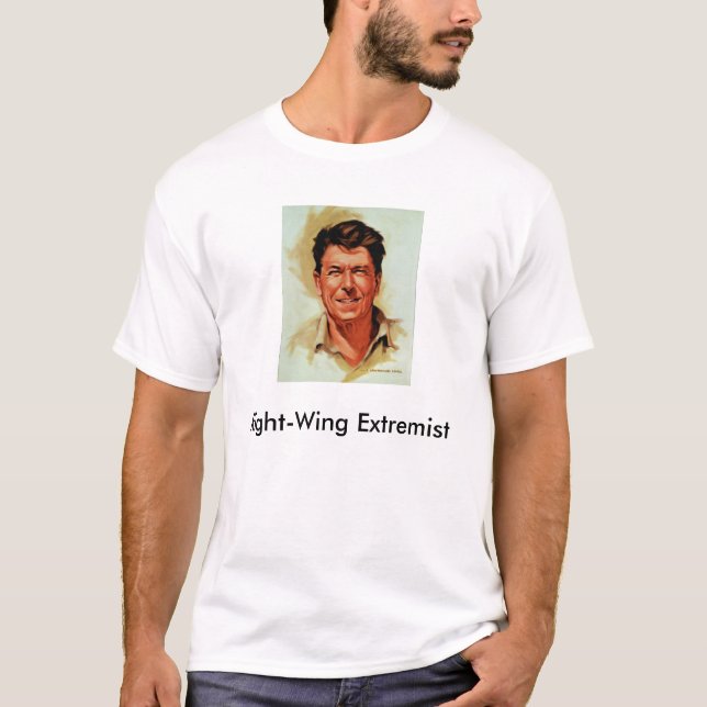 Camiseta Reagan, extremista de la derecha (Anverso)