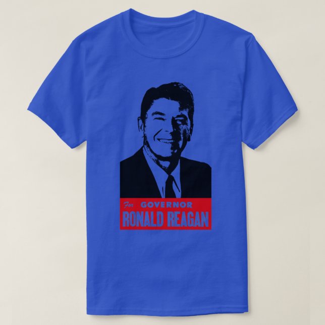 Camiseta Reagan Por Gobernador (Diseño del anverso)