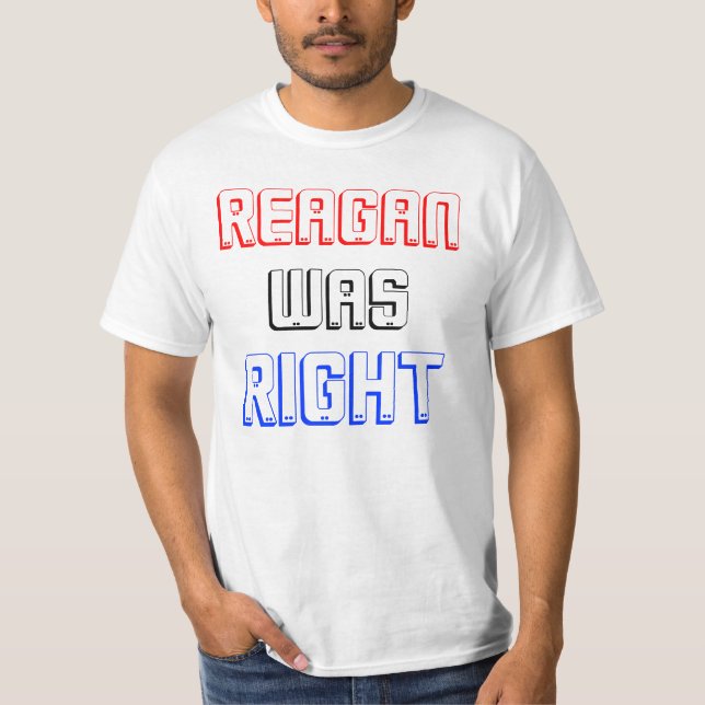 CAMISETA REAGAN TENÍA RAZÓN (Anverso)