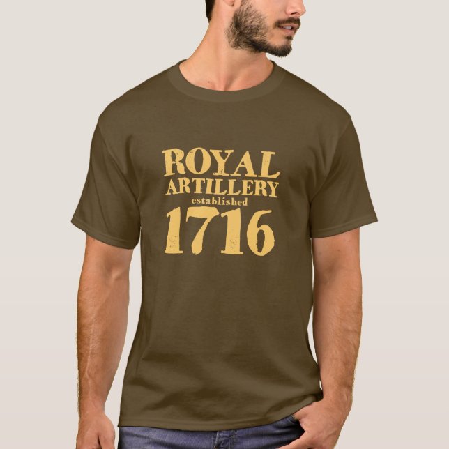 Camiseta real 1716 de la artillería (Anverso)