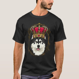 Camiseta Real Alaska Malamute Rey Reina Princesa Sled Do