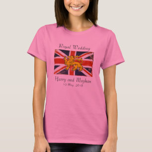 Camiseta Real Boda Harry & Meghan T-Shirt (Rosa)
