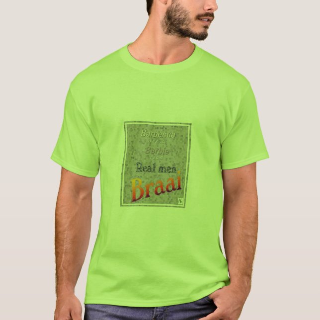 Camiseta real de Braai de los hombres (Anverso)
