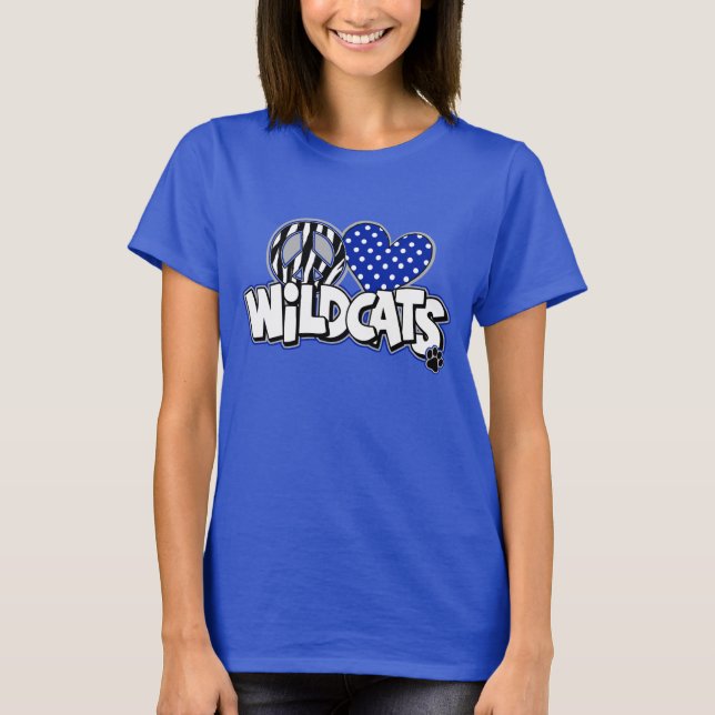 Camiseta real de los SS de los gatos monteses del (Anverso)