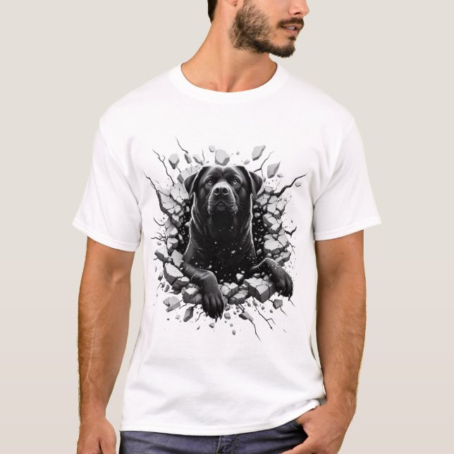 Camiseta real de lujo Black Dog 3D (Anverso)