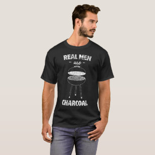 Camiseta real del carbón de leña del uso de los