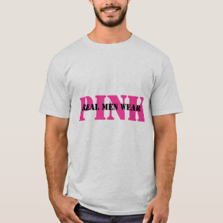 Camiseta real del rosa del desgaste de hombres
