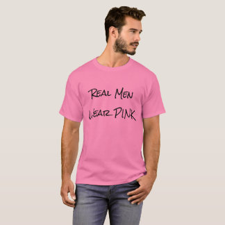 Camiseta real del rosa del desgaste de hombres