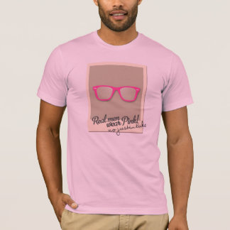 Camiseta real del rosa del desgaste de hombres
