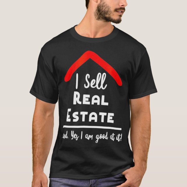 Camiseta Real Estate    AgentI vender inmobiliaria Realtor  (Anverso)