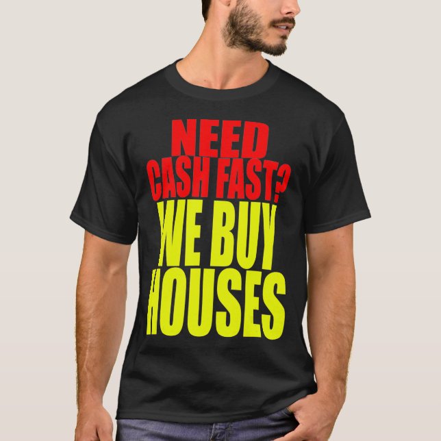 Camiseta Real Estate Investor  We Buy Houses  House Buyer  (Anverso)