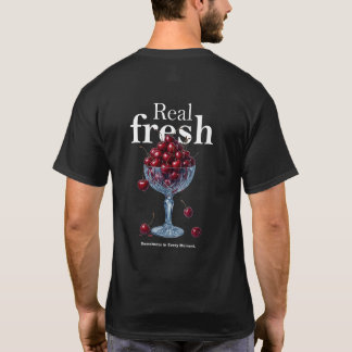 Camiseta Real Fresh Cherry | Frutas Cerezas Dulces