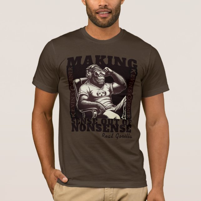 Camiseta Real Gorilla, el comentario político de Kevin's Co (Anverso)