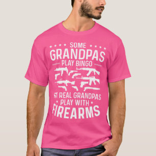 Camiseta Real Grandpas Juega Con Armas De Fuego Divertido G