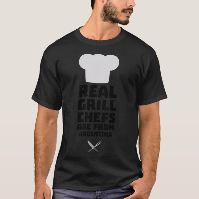 Camiseta Real Grill Chefs vienen de Argentina cumpleaños (Anverso)