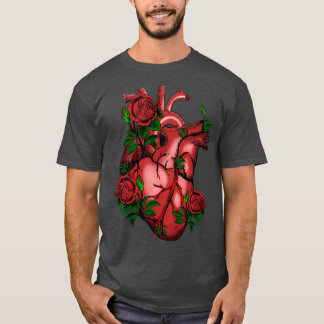 Camiseta Real heart and roses