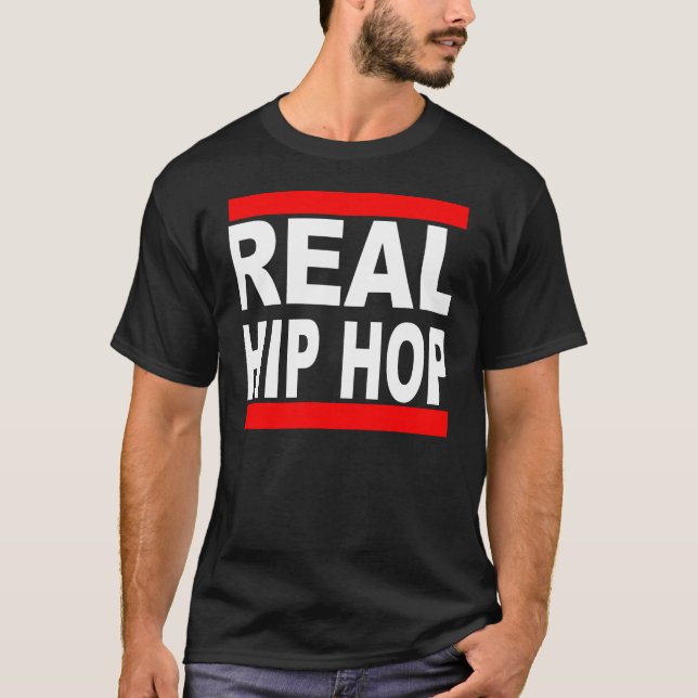 Camiseta Real Hip Hop Black Tee (Anverso)
