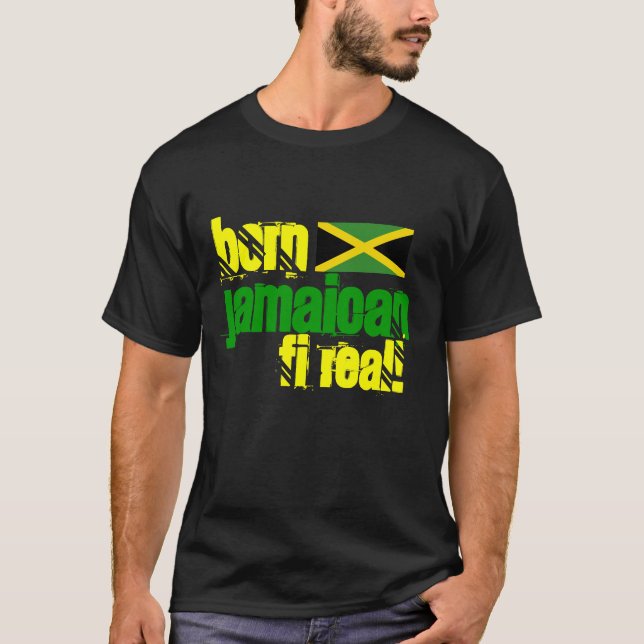 Camiseta real jamaicana nacida del Fi Jamaica (Anverso)
