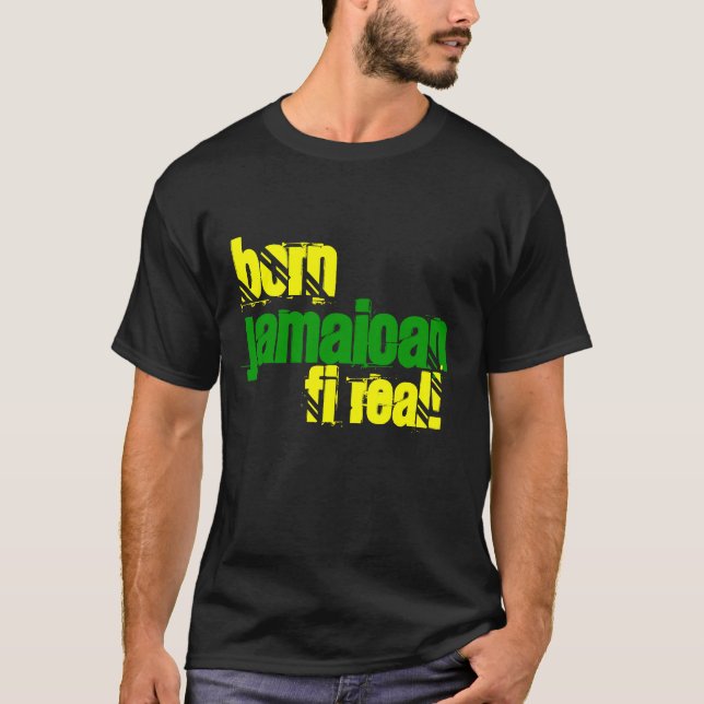Camiseta real jamaicana nacida del Fi Jamaica (Anverso)