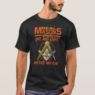 Camiseta Real Masons Spread Love Freemason Masonic Master F