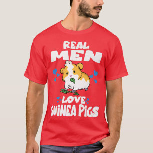 Camiseta Real Men Love Guinea Pigs Cute Guinea Pig