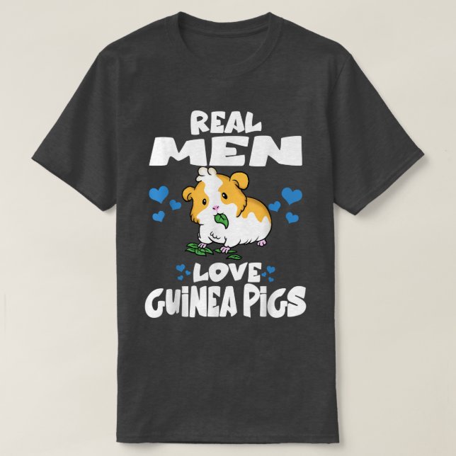 Camiseta Real Men Love Guinea Pigs Cute Guinea Pig5127  (Diseño del anverso)