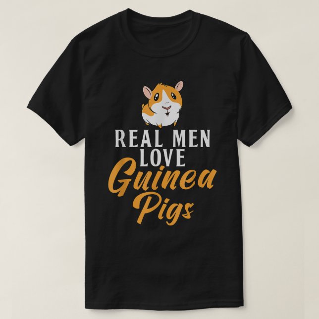 Camiseta Real Men Love Guinea Pigs Cute Guinea Pig 5126  (Diseño del anverso)