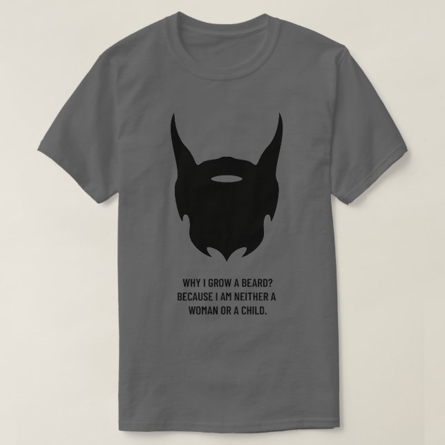 Camiseta Real men wear beards (Diseño del anverso)