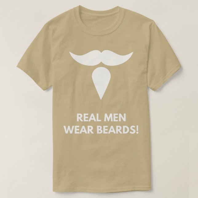 Camiseta Real Men Wear Beards Beard Fan 5 (Diseño del anverso)