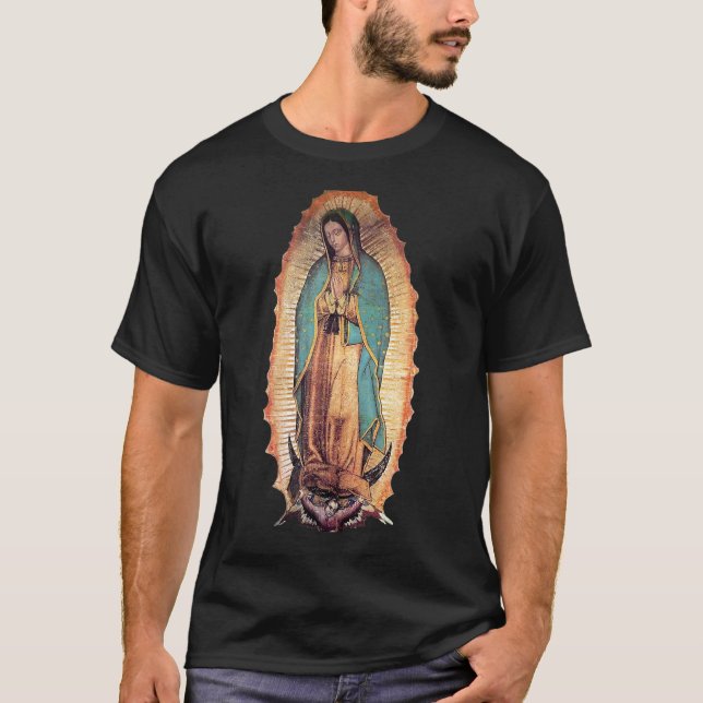 Camiseta Real Nuestra Señora de la Virgen Guadalupe María C (Anverso)