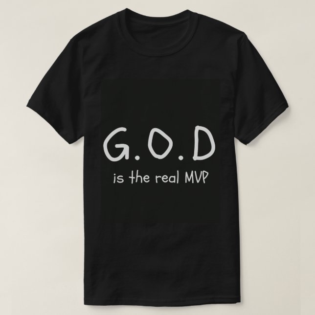 Camiseta Real Oscura Cristiana (Diseño del anverso)
