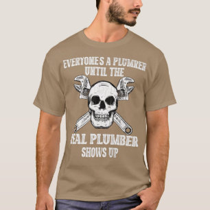 Camiseta Real Plumber Skeleton Funny Plumbing Pipefitter Gr